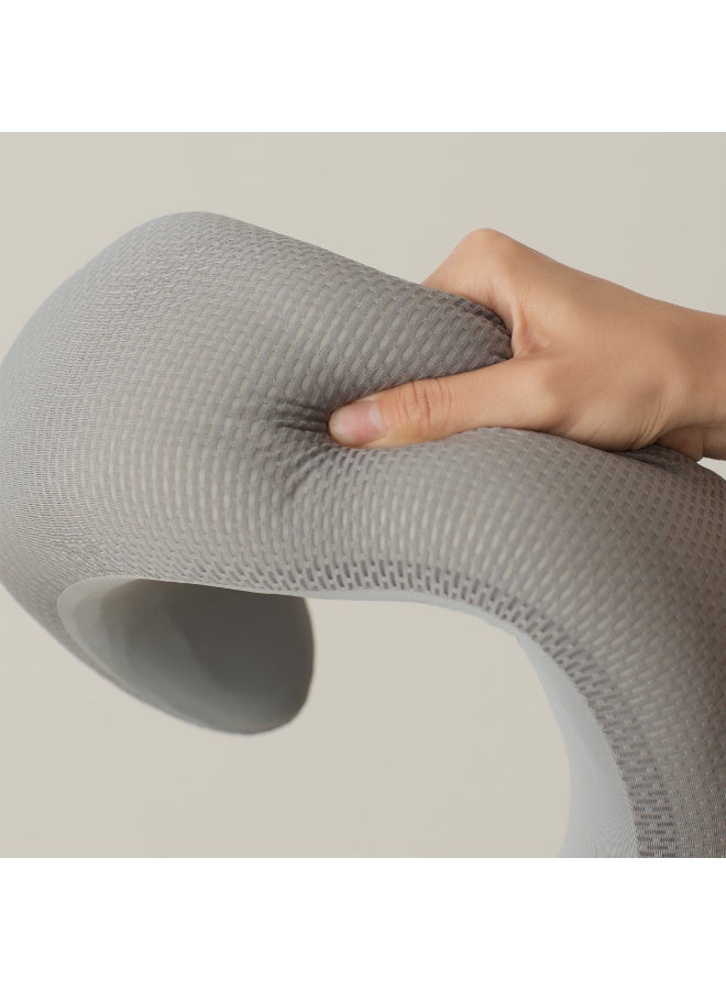 360° Ergonomic Neck Pillow – Adjustable Travel Neck Support with Chin Support, Memory Foam, Washable Cover & Storage Bag for Travel, Office & Home - Image 4